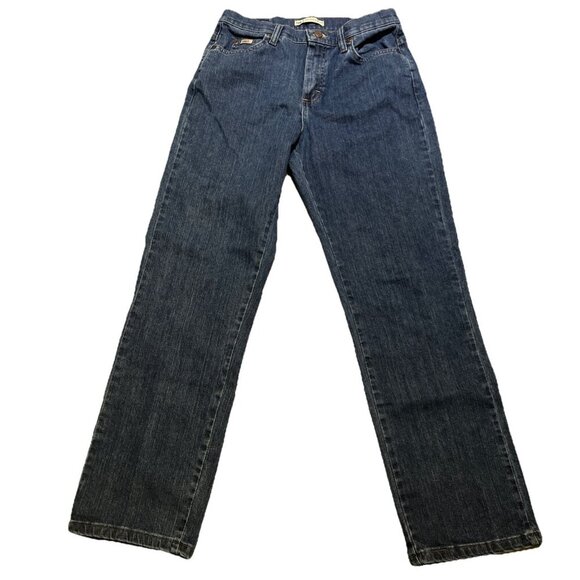 Lee Relaxed Fit‎ At the Waist Mid-Rise Straight Leg Medium Wash Jeans Size 6 Med - Picture 1 of 12